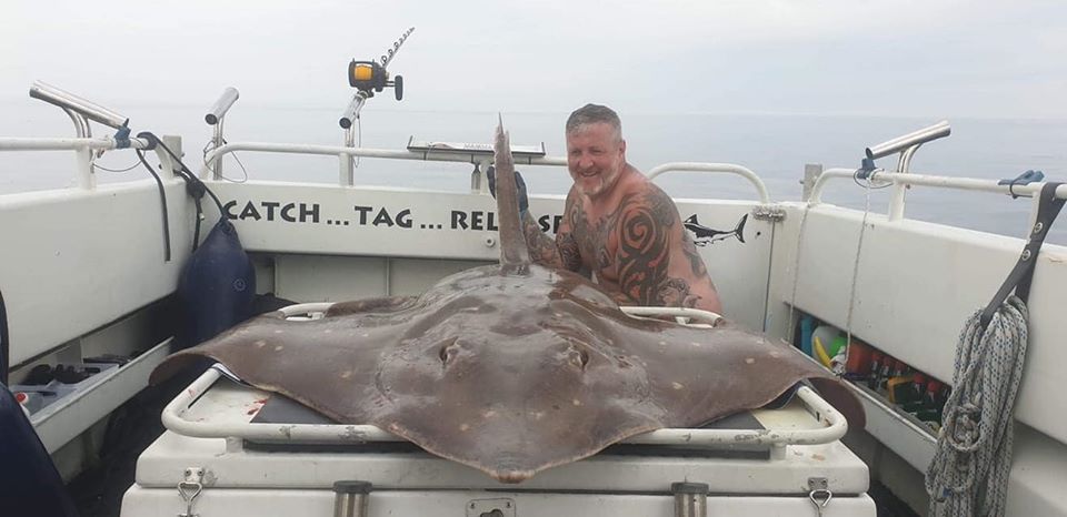 3 of our Federation lads out on the skate yesterday in the Irish Sea