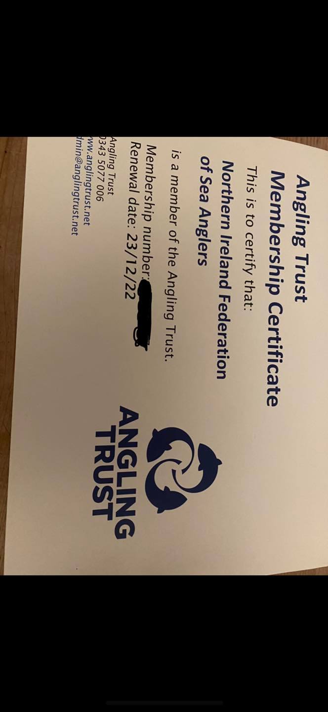 Our Federation is now a member of the Angling Trust