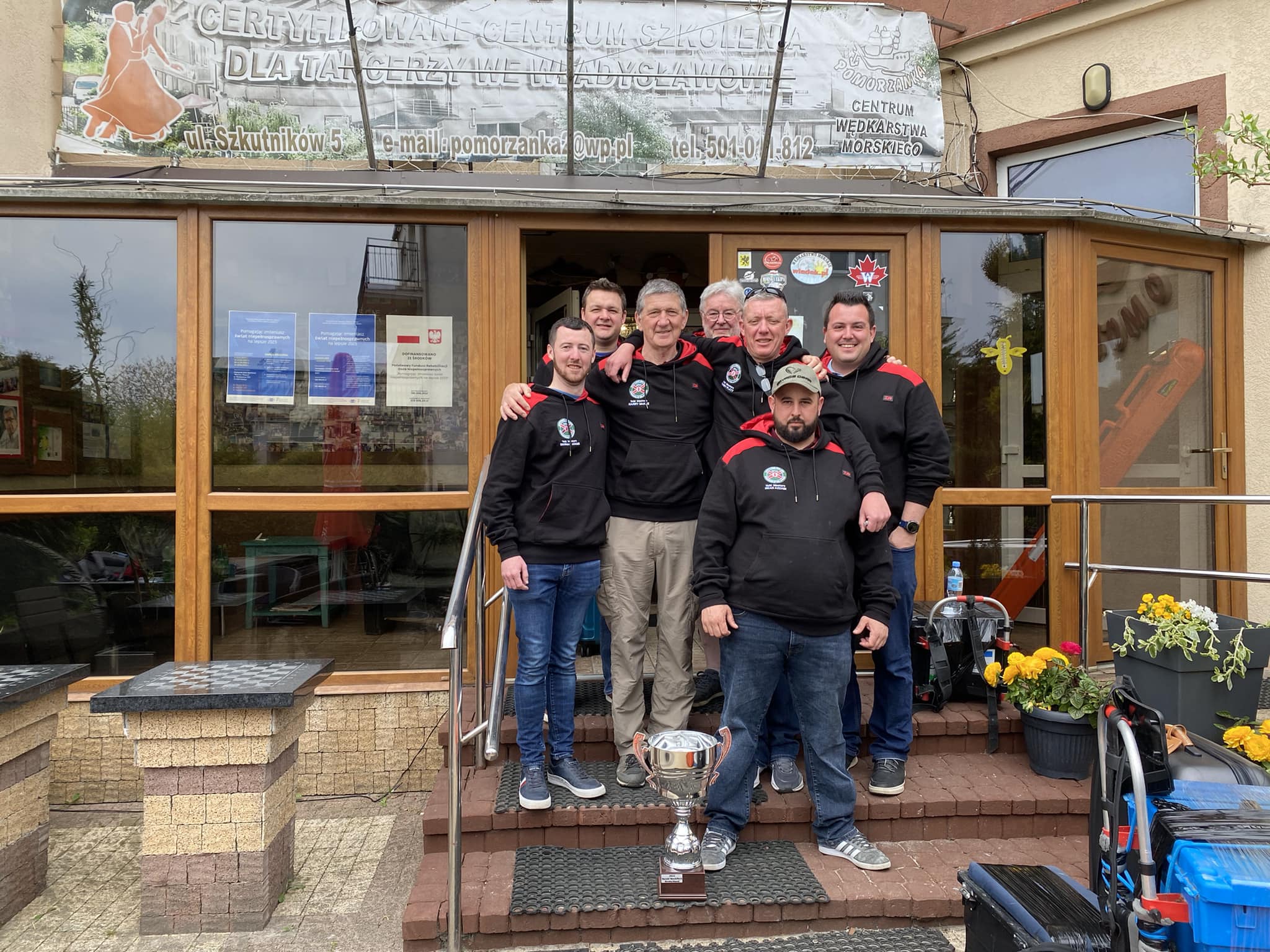 The full squad that travelled to Poland for the YUKI Masters International Robson Cup - Surfcasting - Poland