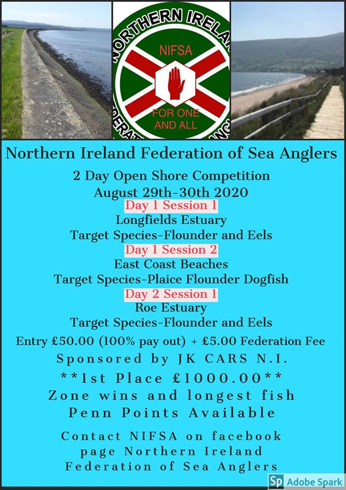 We now have dates for our show piece 2 day open shore fishing competition