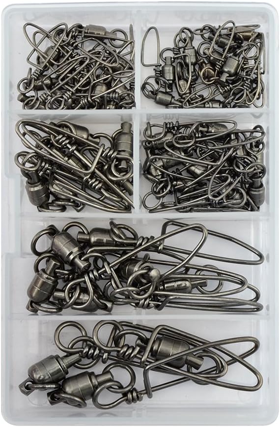 AFW Brass Ball Bearing Snap Swivels Kit