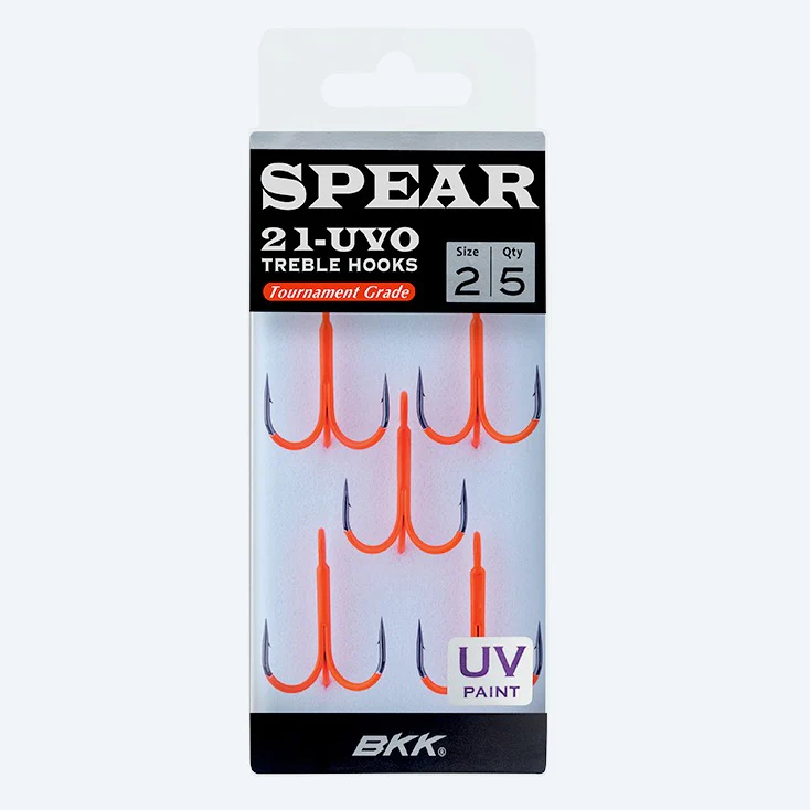 BKK Spear-21 UVO Treble Hooks