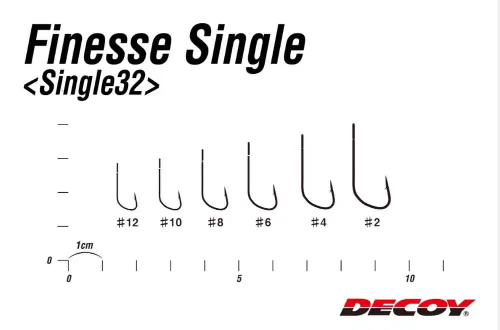 Decoy Single 32 Finesse Hooks