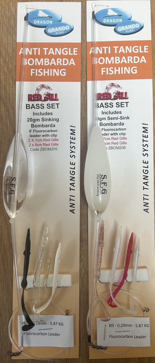 Grando Anti Tangle Bombarda Red Gill Bass Set