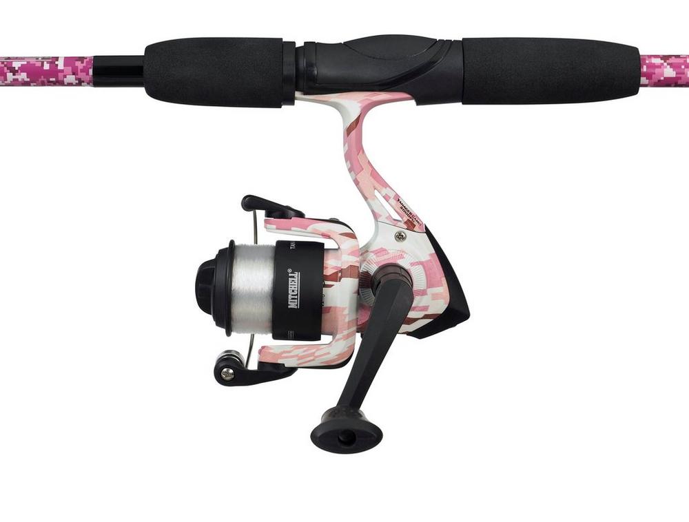 Mitchell Tanager Pink Camo II Spinning Combo