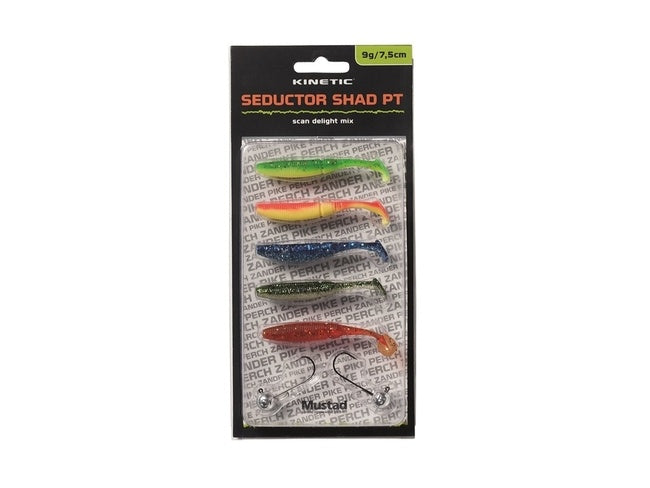 Kinetic Seductor Shad PT Scan Delight Mix Lures