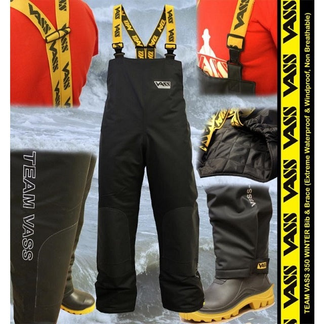 Vass 350 Series Winter Bib & Brace Black