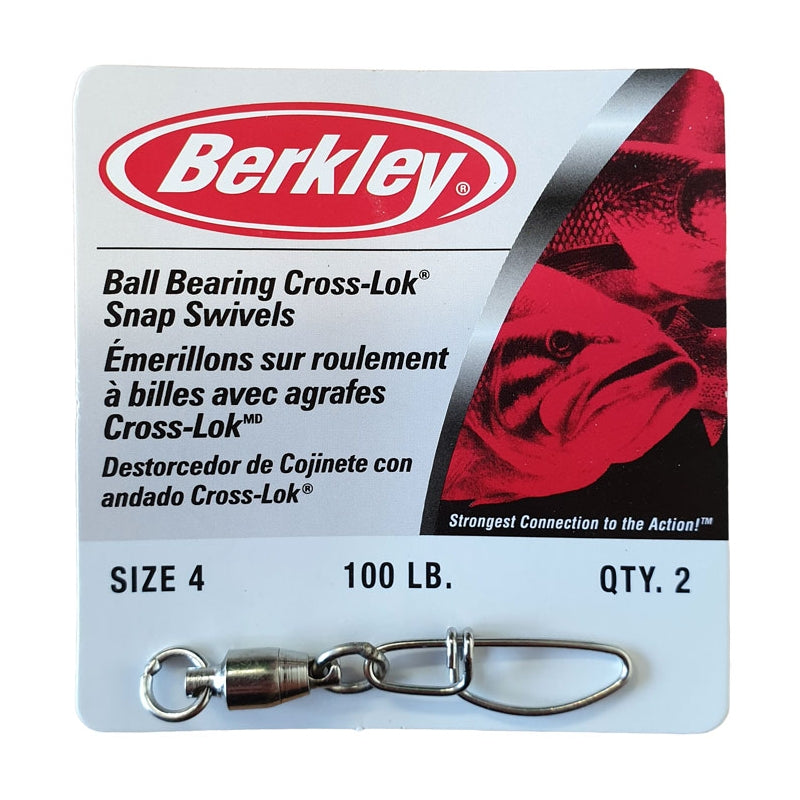Berkley Ball Bearing Cross-Lok Snap Swivels
