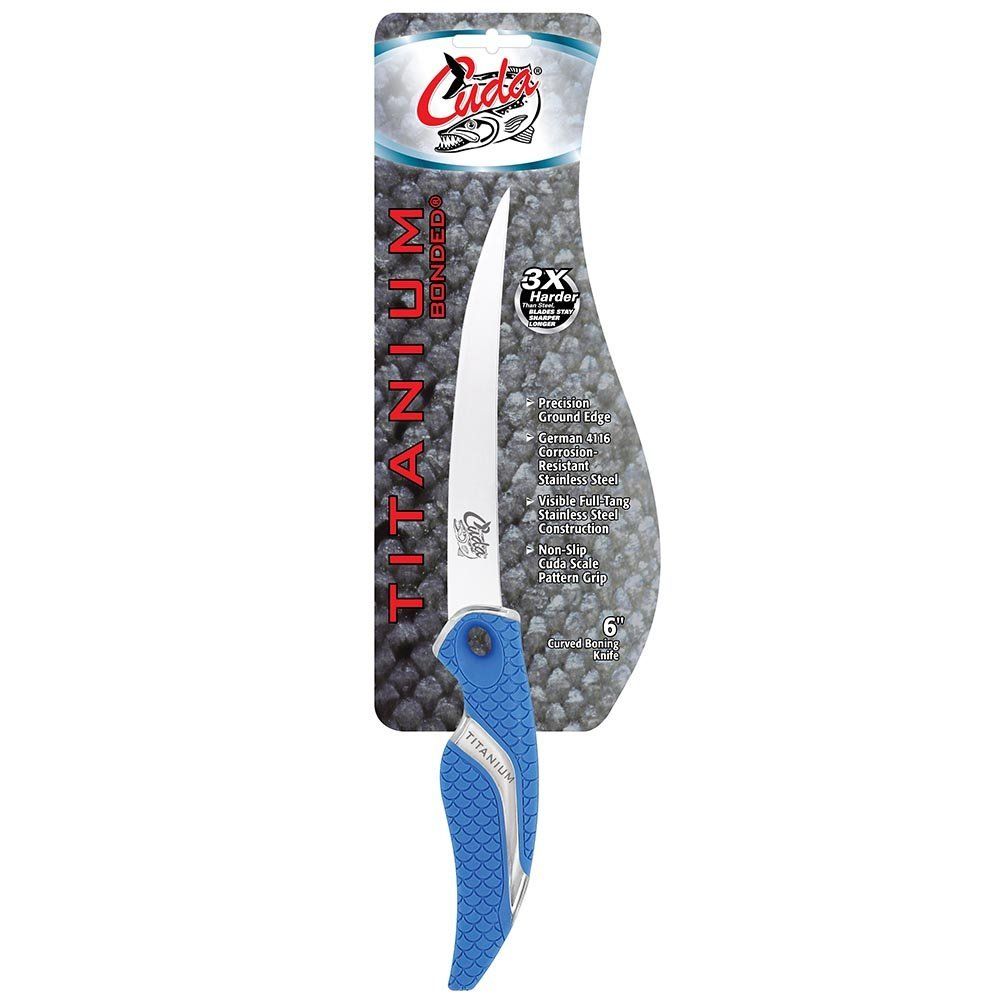 Cuda Titanium Bonded 6" Curved Boning Knife