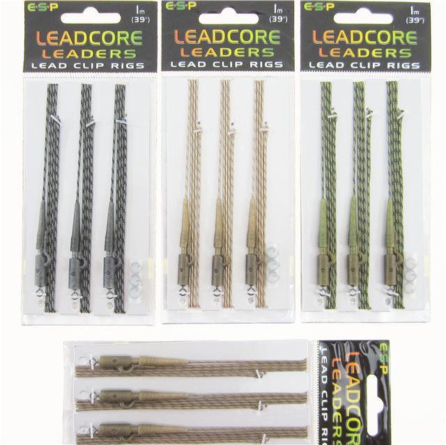 ESP Leadcore Leaders Lead Clip Rigs
