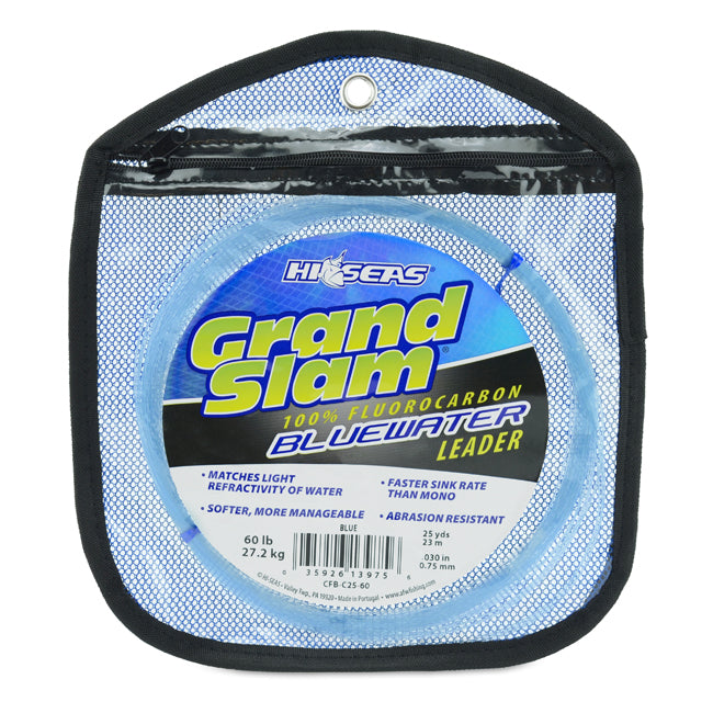 Hi-Seas Grand Slam Bluewater 100% Fluorocarbon Leader