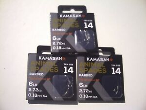 Kamasan Animal Hooks to Nylon ** clearout in certain sizes **