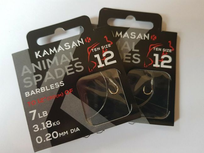 Kamasan Animal Hooks to Nylon ** clearout in certain sizes **