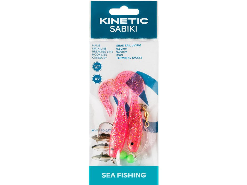 Kinetic Sabiki Shad Tail UV