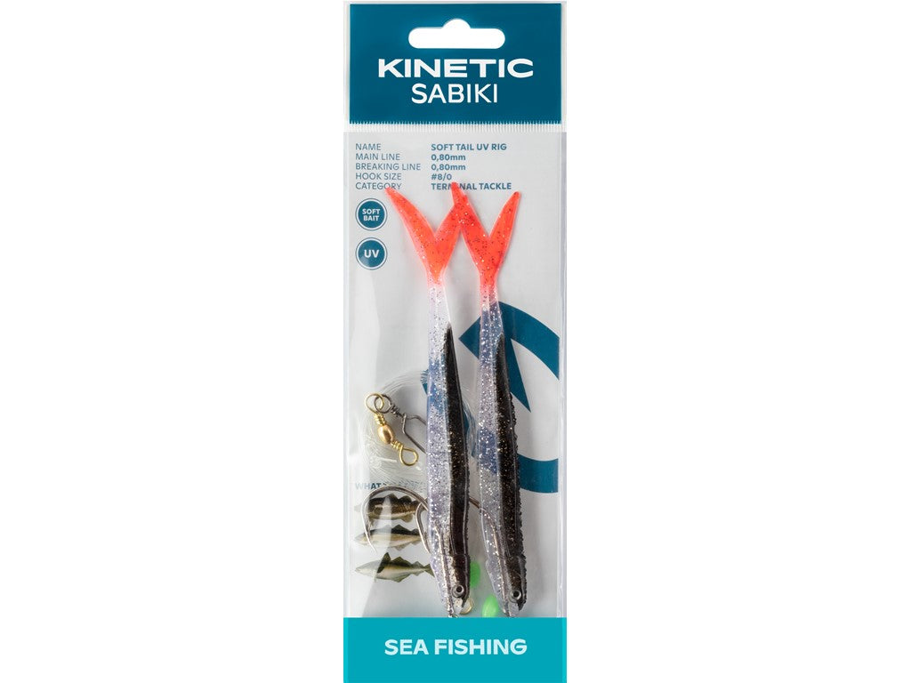 Kinetic Sabiki Soft Tail UV