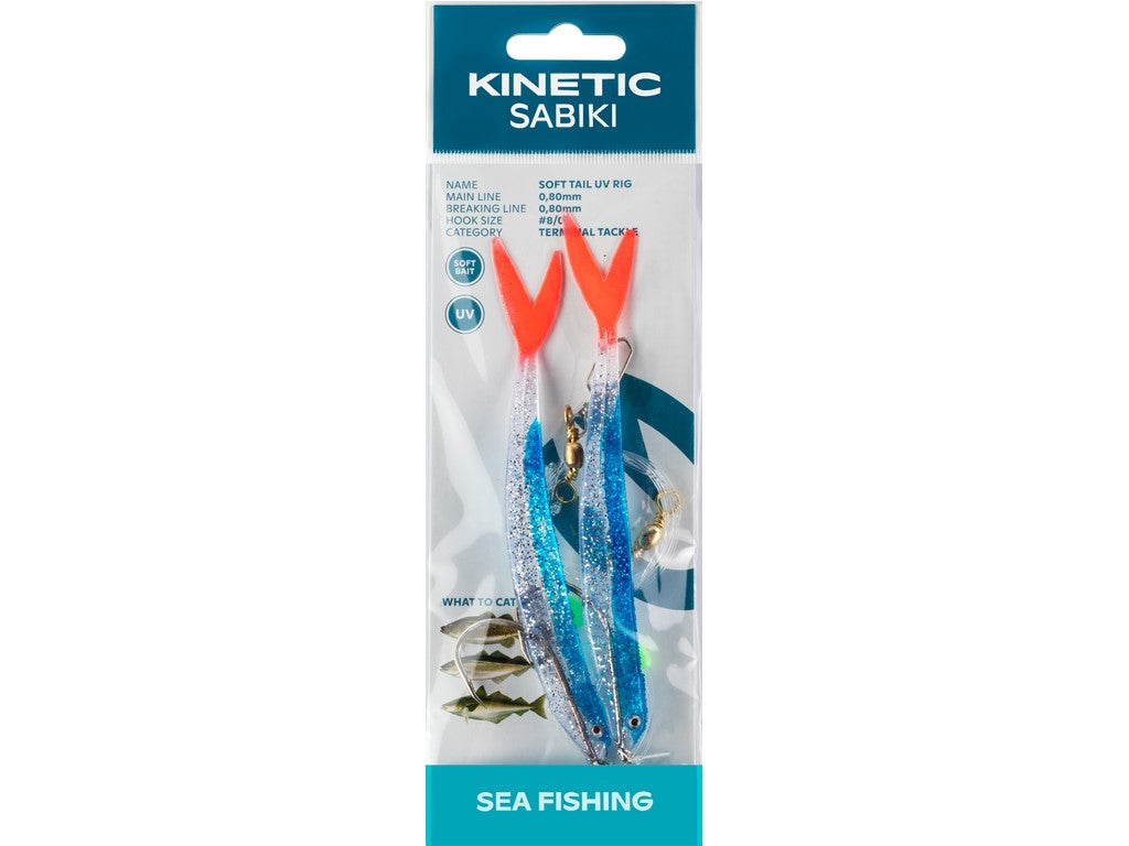 Kinetic Sabiki Soft Tail UV