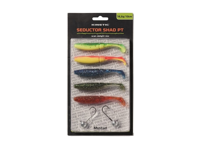 Kinetic Seductor Shad PT Scan Delight Mix Lures