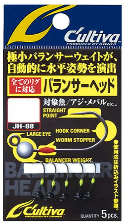 Owner JH-88 Mini Black Balancer Jig Heads