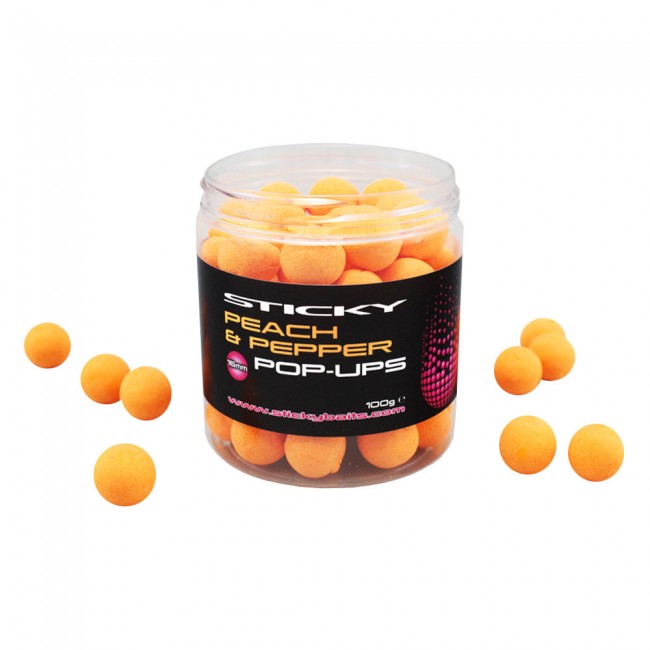 Sticky Baits Peach & Pepper Pop-Ups