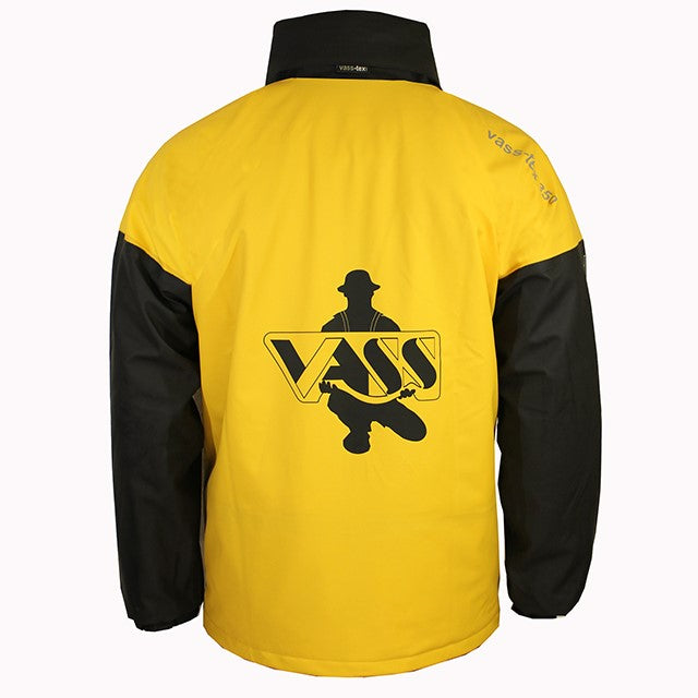 Vass 350 Series Winter Jacket Black & Yellow Back