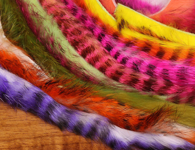 Veniard Black Barred Zonker Strips