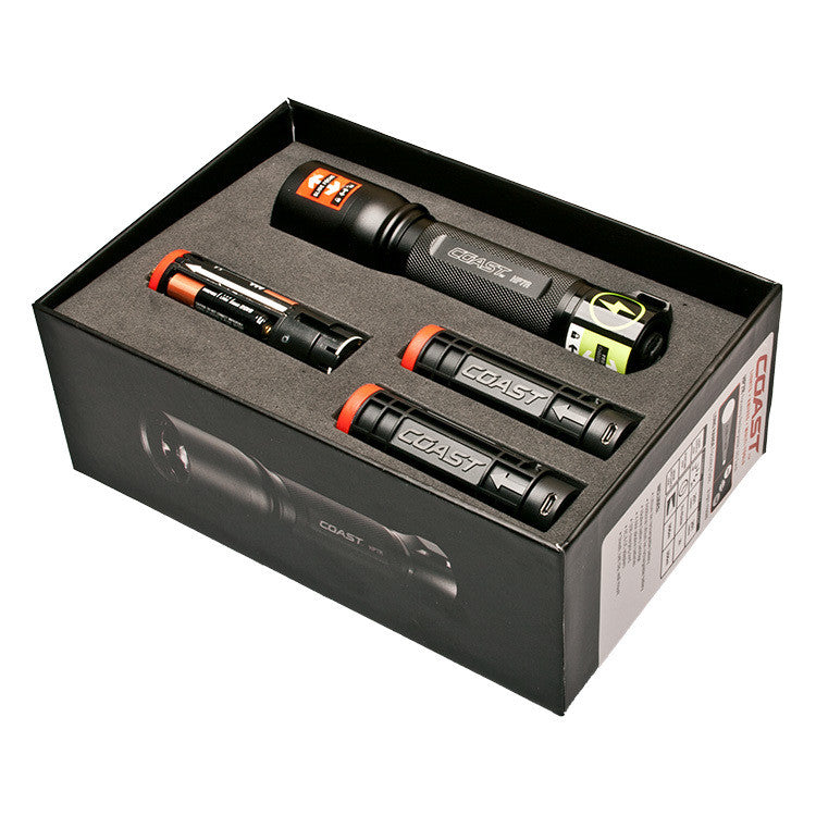 Coast HP7R Rechargeable LED Torch Kit