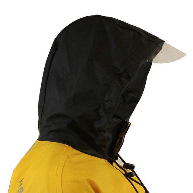 Vass 350 Series Winter Jacket Black & Yellow Hood