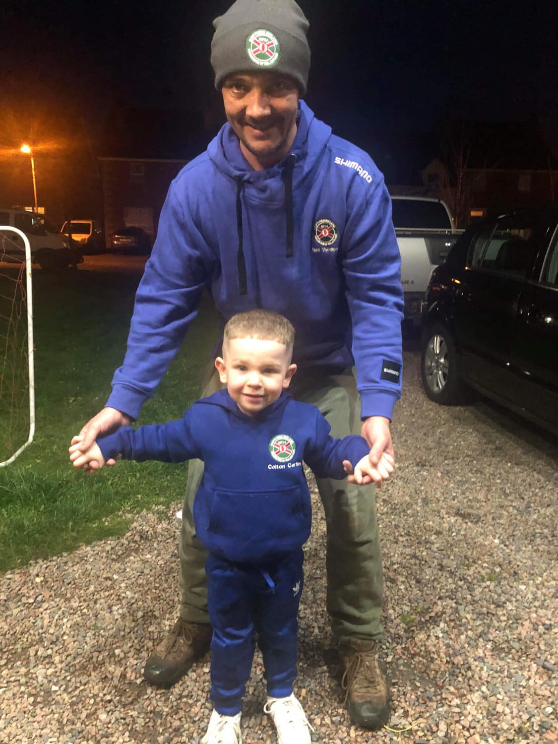 2 super models from Bangor, Colton Carlin and Neil Thompson showing off the latest NIFSA attire