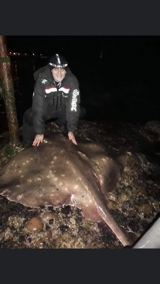 Federation member Tay Taylor pulled in a lovely skate off a local shore mark