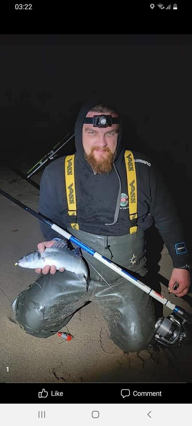 Jānis Liseckis on the bass on a night session. And John Moag  on the.....Pike. All Fish Count!