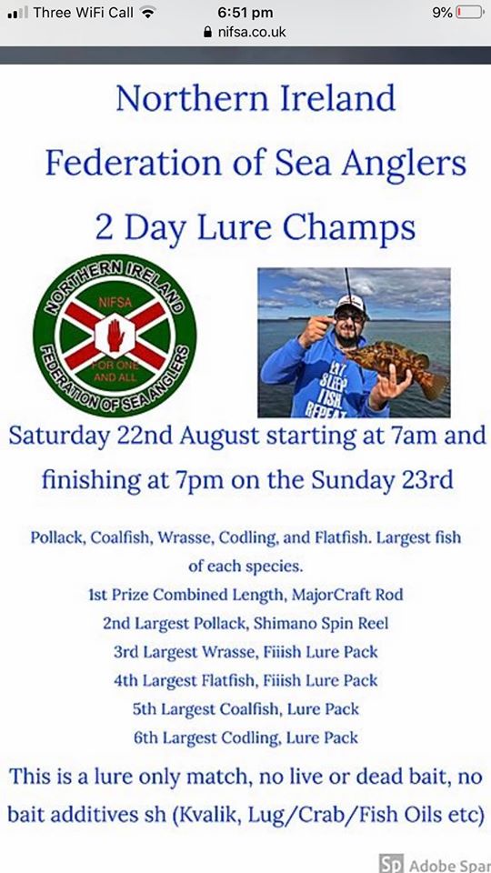 Join our Federation and get fishing these competitions