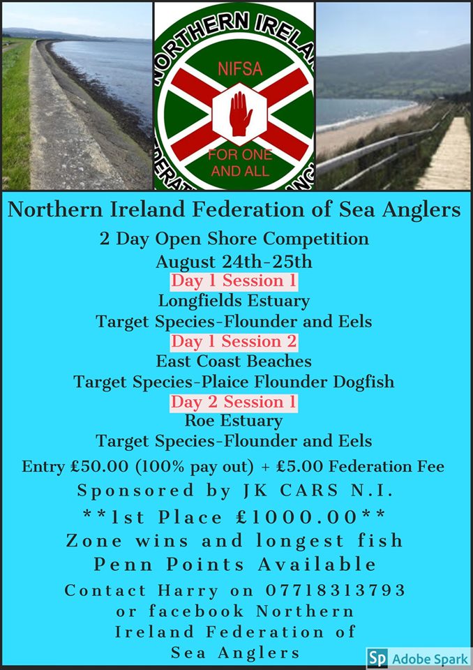 NIFSA 2 Day Open on the Foyle/North Coast