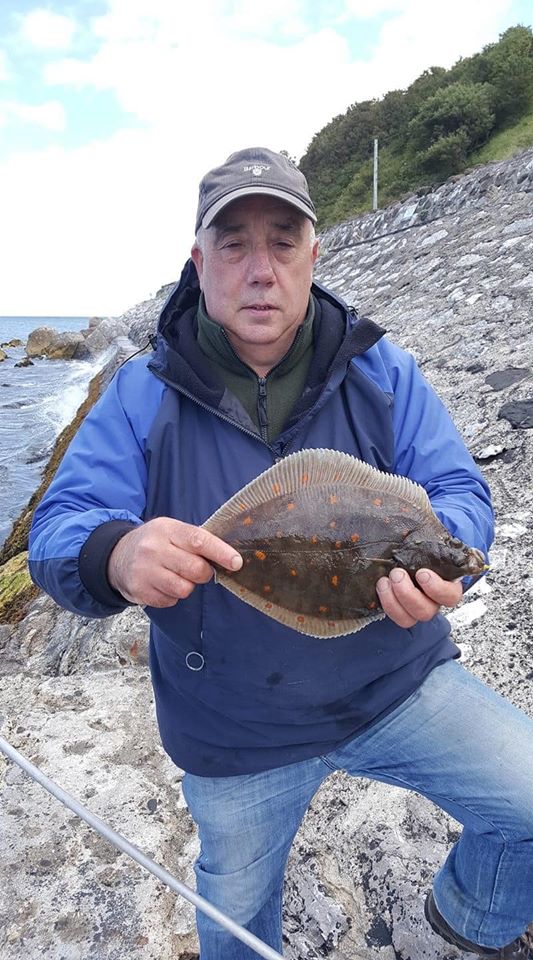 NIFSA Federation member Bobby Laughlin showing everybody how it is done with a nice plaice