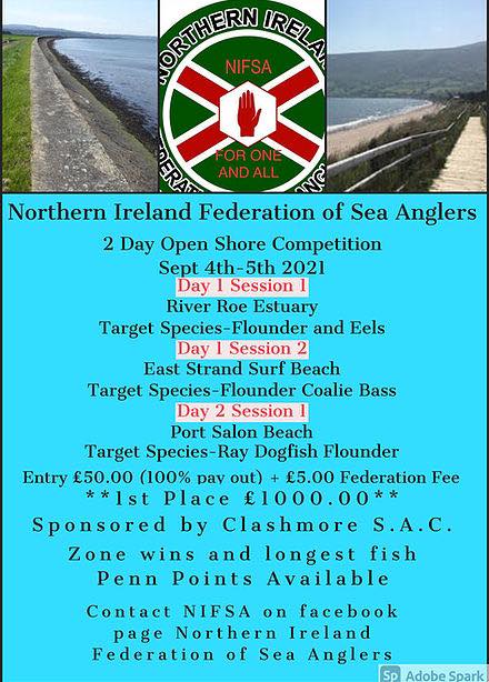 Our 2 Day Open Shore Competition on September is now fully booked and entry is now closed
