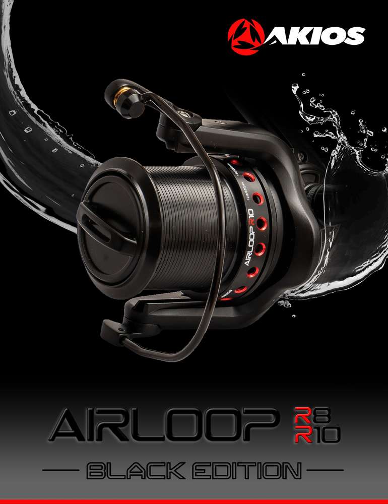 Akios Airloop R8 Black Edition Fixed Spool Reel