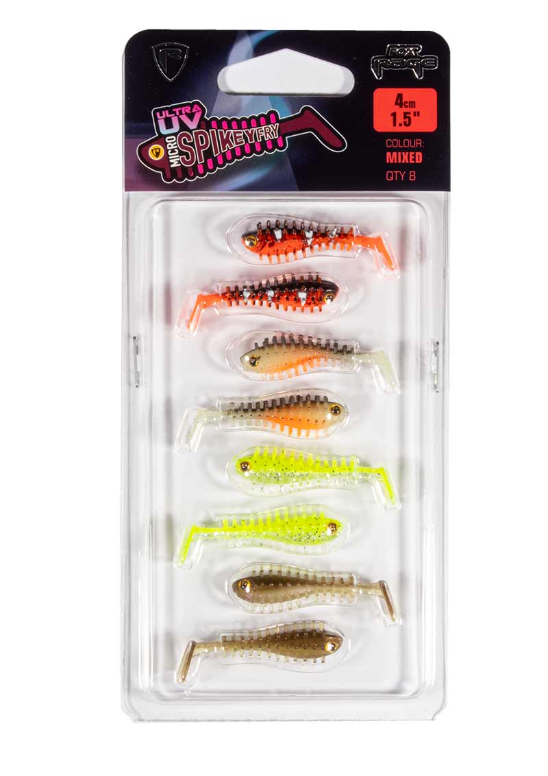 Fox Rage Ultra UV Micro Spikey Mixed Colour Lure Pack