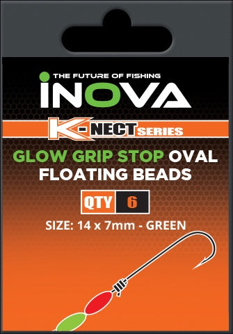 Inova Glow Grip Stop Oval Floating Beads
