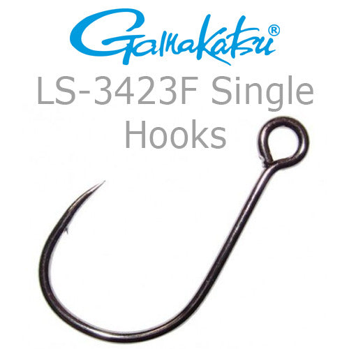 50pk Gamakatsu Barbed Fishing Hooks with Centering Spring pin twistlock  1/0-5/0#