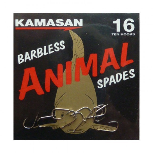 Kamasan Animal Spade Barbless Hooks