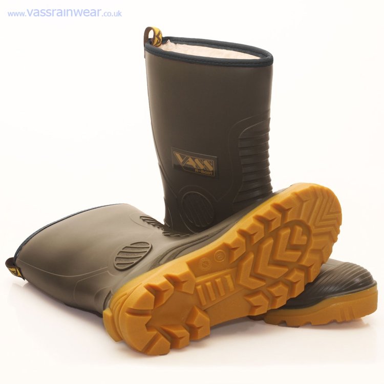 Vass R-Boot Fur Lined Waterproof Boot Khaki Sole